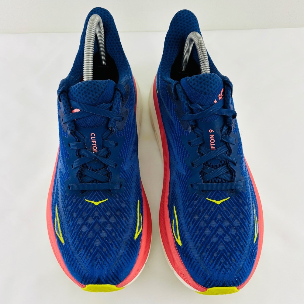 Hoka One One Clifton 9 Women's Size 10B Running Shoes Blue Coral Sneakers - Picture 5 of 11